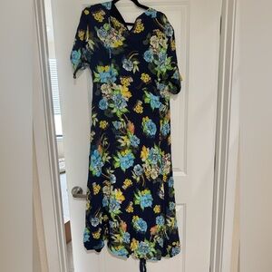 Floral wrap dress
